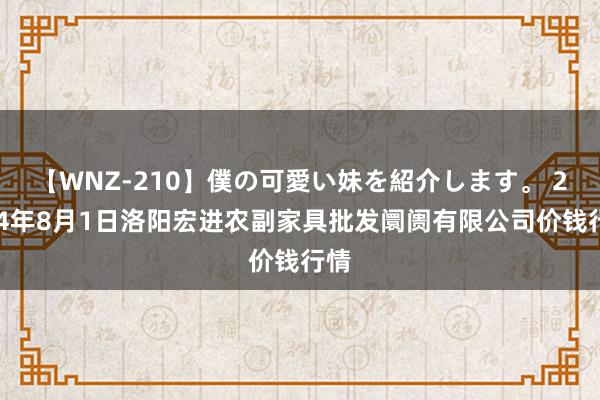 【WNZ-210】僕の可愛い妹を紹介します。 2024年8月1日洛阳宏进农副家具批发阛阓有限公司价钱行情