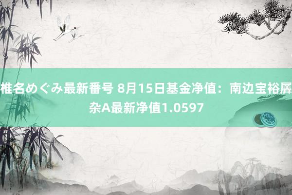 椎名めぐみ最新番号 8月15日基金净值：南边宝裕羼杂A最新净值1.0597