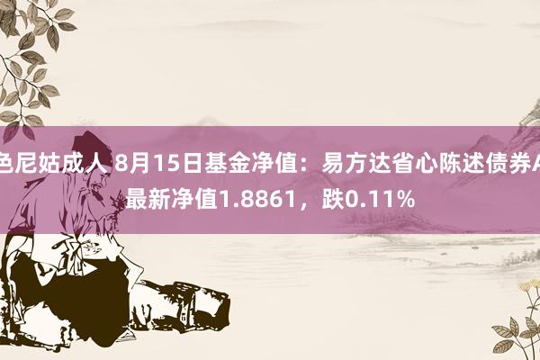 色尼姑成人 8月15日基金净值：易方达省心陈述债券A最新净值1.8861，跌0.11%