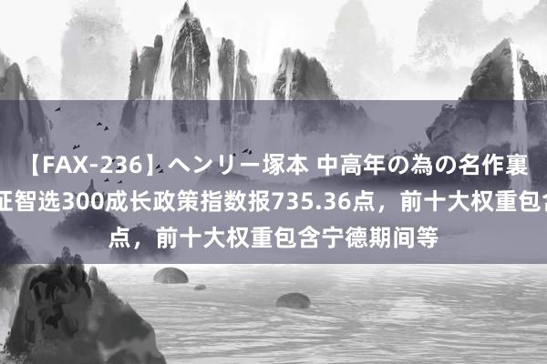 【FAX-236】ヘンリー塚本 中高年の為の名作裏ビデオ集 中证智选300成长政策指数报735.36点，前十大权重包含宁德期间等