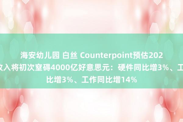 海安幼儿园 白丝 Counterpoint预估2024年苹果民众收入将初次窒碍4000亿好意思元：硬件同比增3%、工作同比增14%