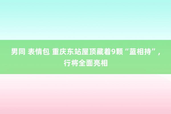 男同 表情包 重庆东站屋顶藏着9颗“蓝相持”，行将全面亮相